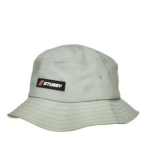 STUSSY RUBBER LOGO BUCKET HAT